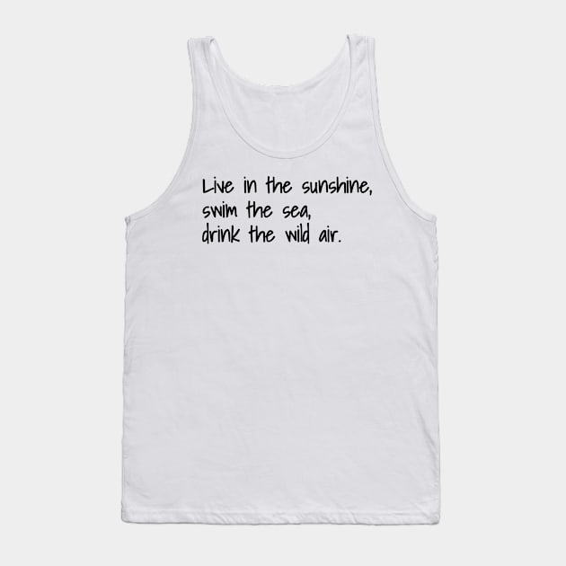 Emerson Quote Tank Top by faiiryliite